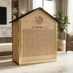Sweet Home Wooden Saving Box (1 Lakh Target)